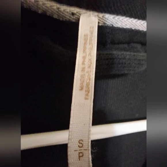 Free people sm black Flared and Femme Jacket blazer military style crop ruffle - Picture 6 of 11